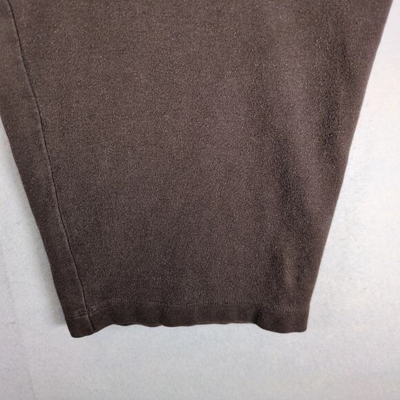 Lands End Brown Cotton Pull-On Pants Women's Plus Sz 1X Basic Minimalist Casual - Picture 10 of 10